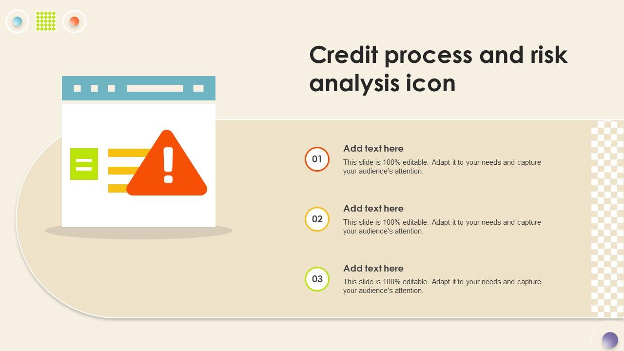 Credit Process And Risk Analysis Icon