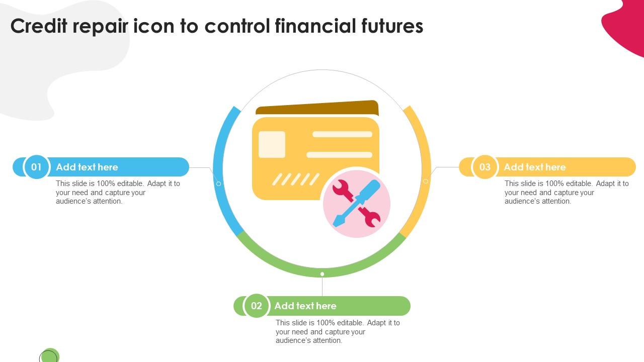 Credit Repair Icon To Control Financial Futures