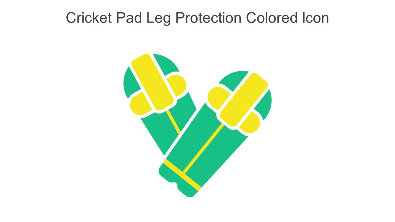 Cricket Pad Leg Protection Colored Icon In Powerpoint Pptx Png And Editable Eps Format