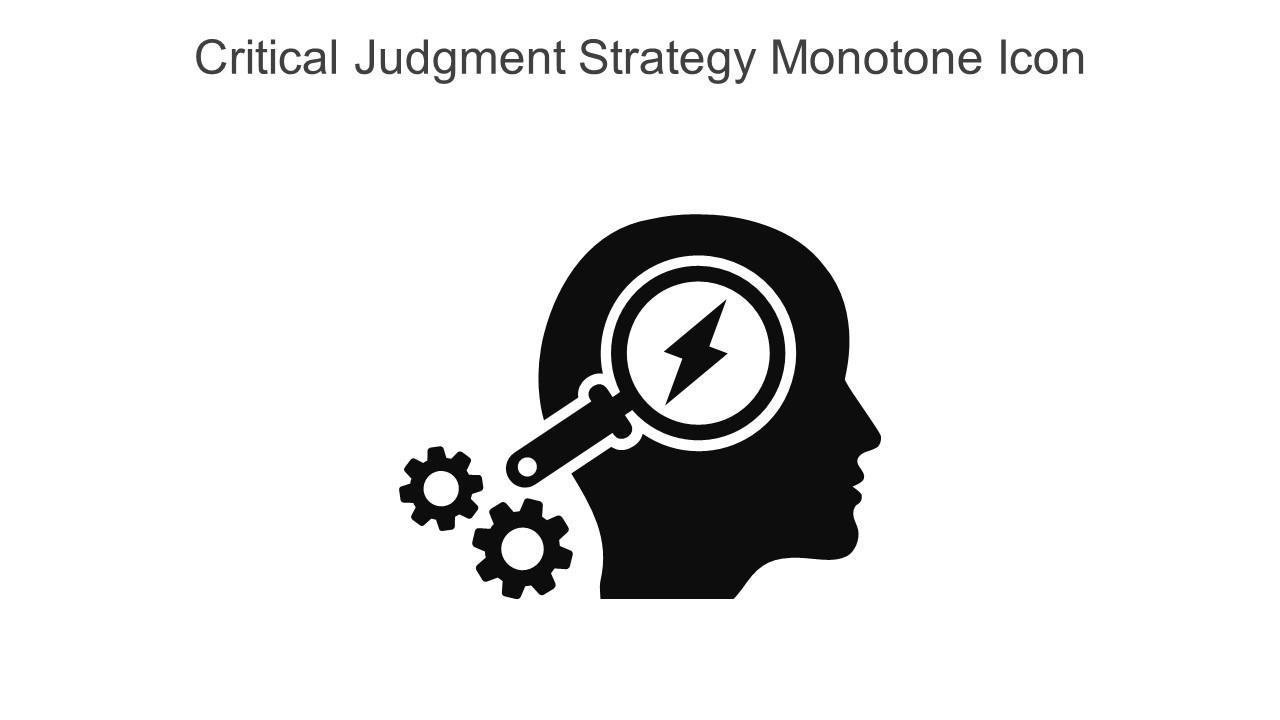Critical Judgment Strategy Monotone Icon In Powerpoint Pptx Png And Editable Eps Format Slide01