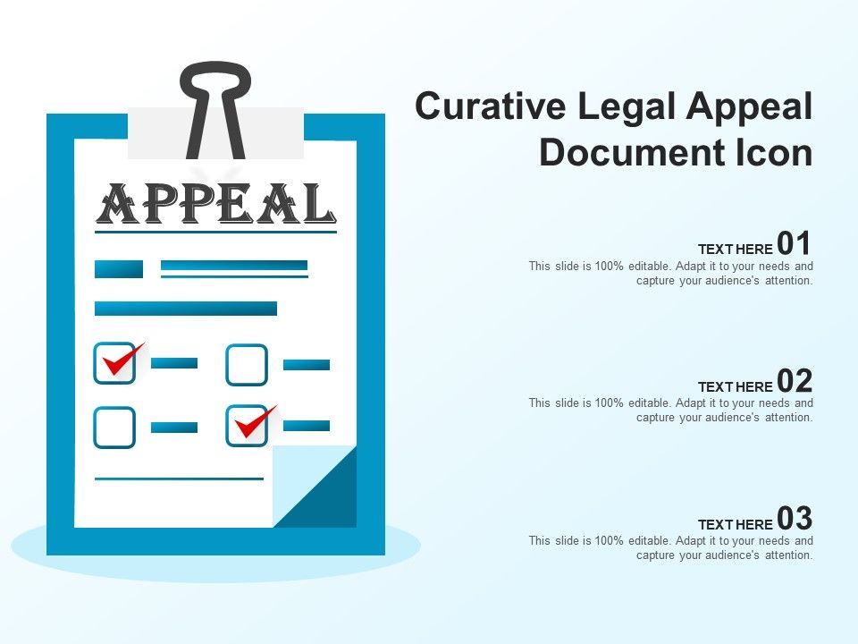 Curative legal appeal document icon Slide01