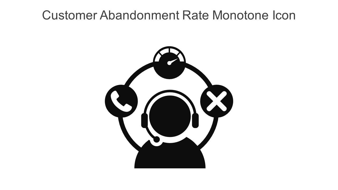 Customer Abandonment Rate Monotone Icon In Powerpoint Pptx Png And Editable Eps Format Slide01
