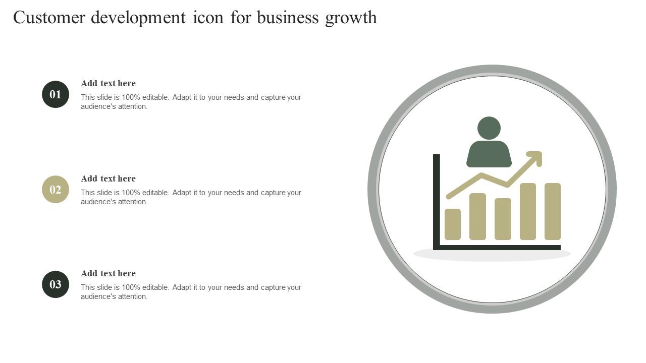 Customer Development Icon For Business Growth