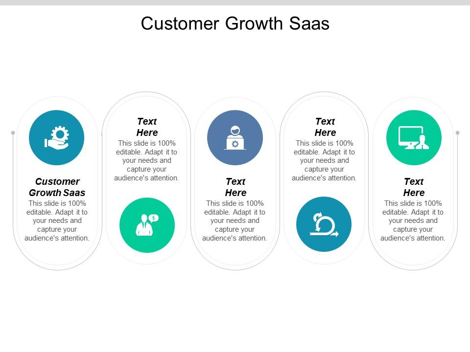 Customer growth saas ppt powerpoint presentation icon example cpb Slide01