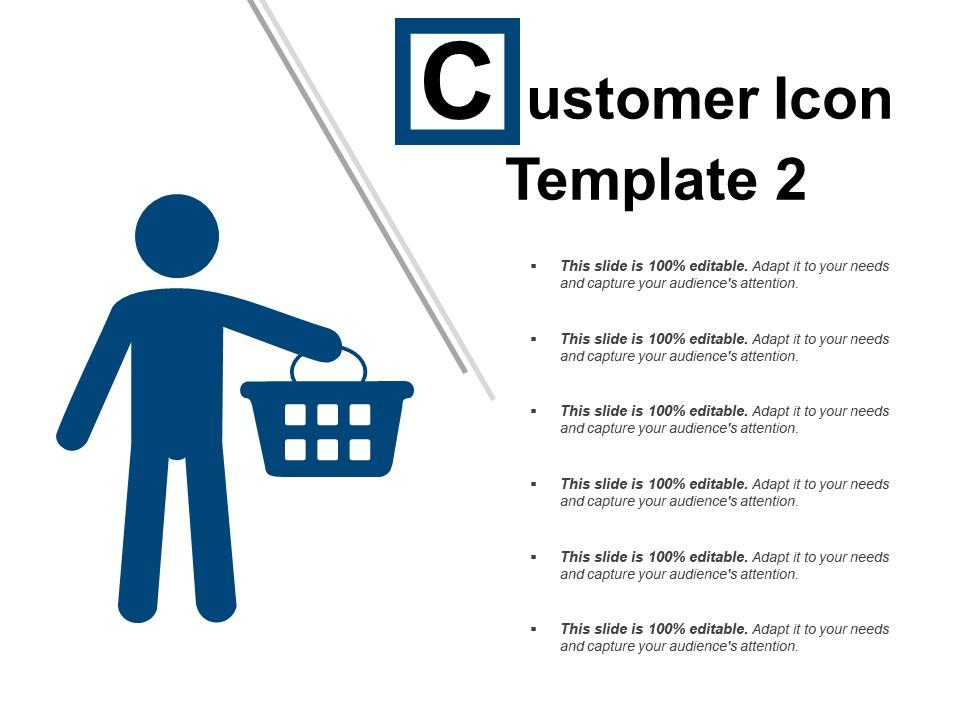 Customer icon template 2 example of ppt Slide01