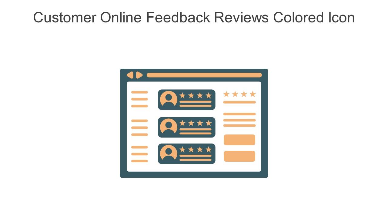 Customer Online Feedback Reviews Colored Icon In Powerpoint Pptx Png And Editable Eps Format