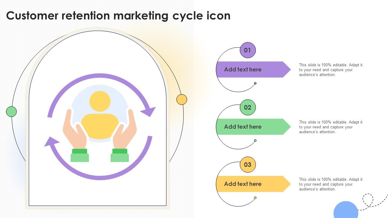 Customer Retention Marketing Cycle Icon