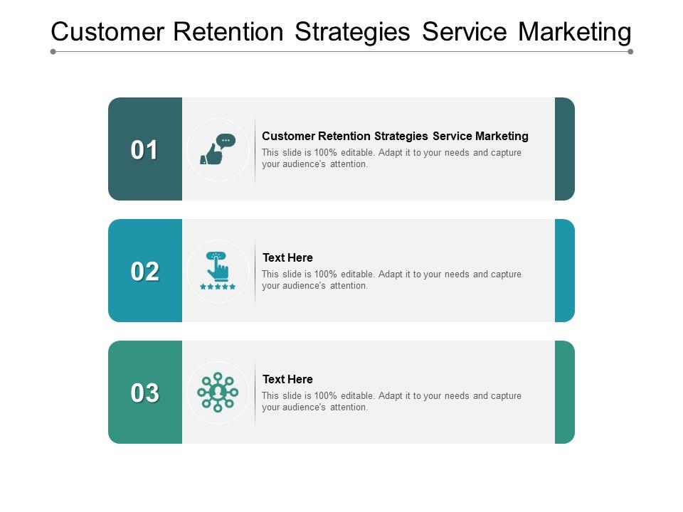 Customer retention strategies service marketing ppt powerpoint presentation icon background cpb Slide01