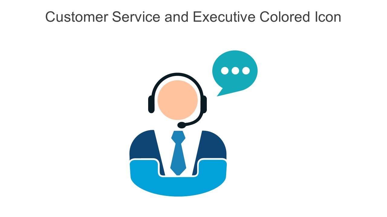 Customer Service And Executive Colored Icon In Powerpoint Pptx Png And Editable Eps Format Slide01