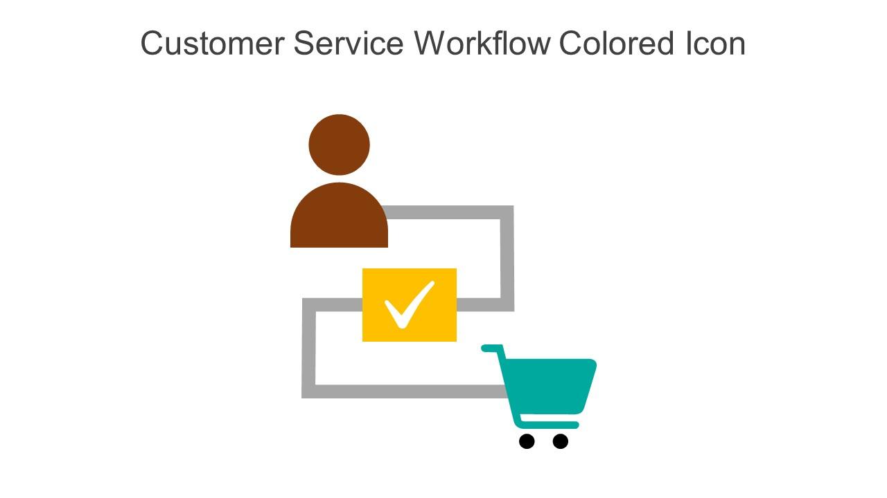 Customer Service Workflow Colored Icon In Powerpoint Pptx Png And Editable Eps Format Slide01