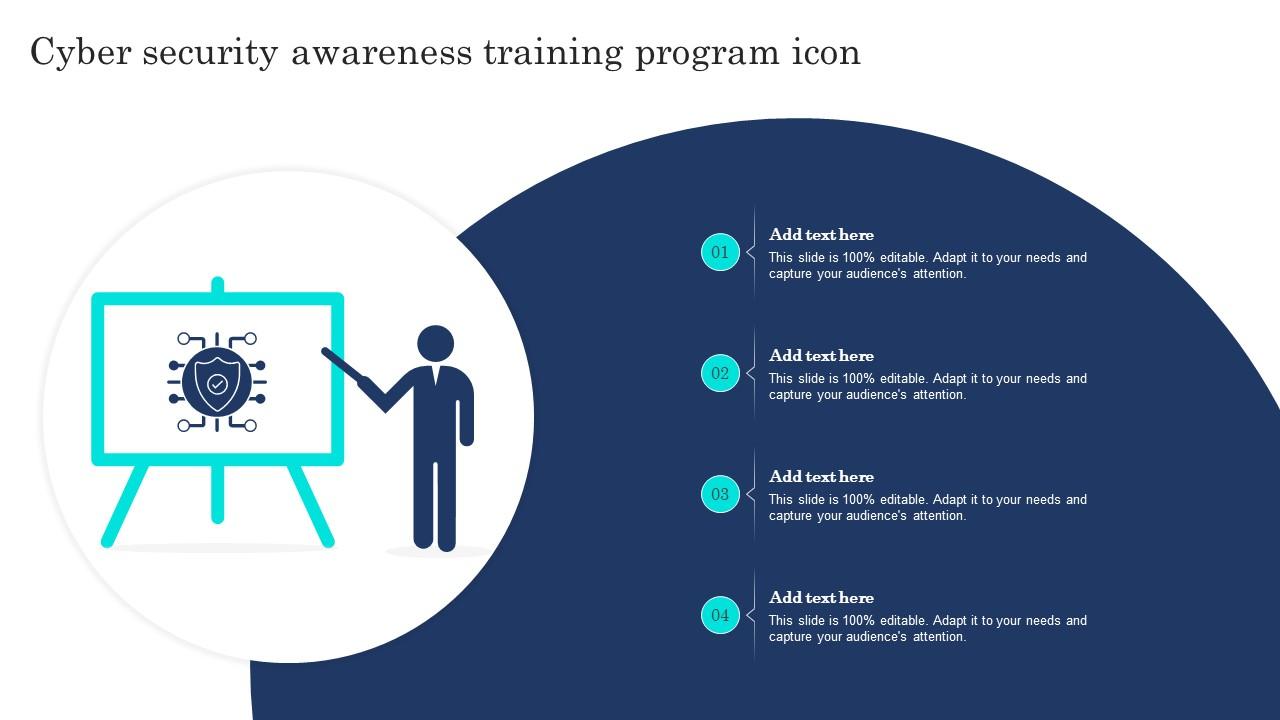 Cyber Security Awareness Training Program Icon Slide01