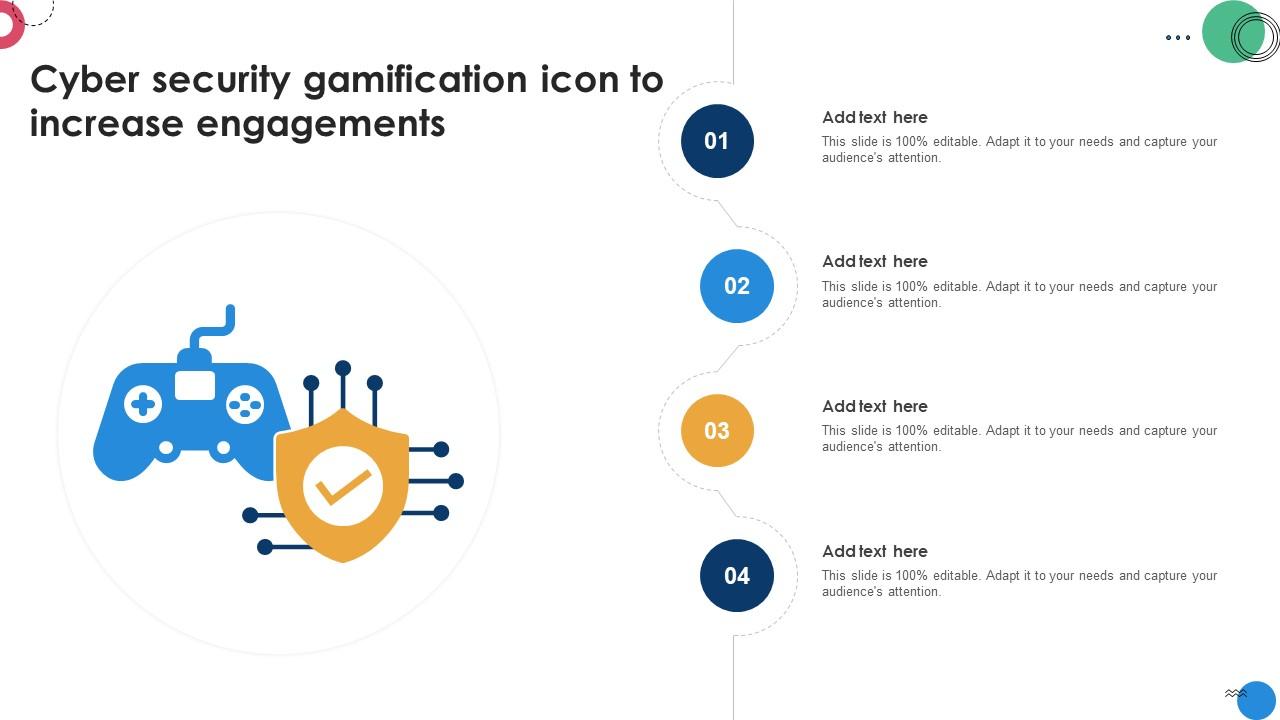 Cyber Security Gamification Icon To Increase Engagements