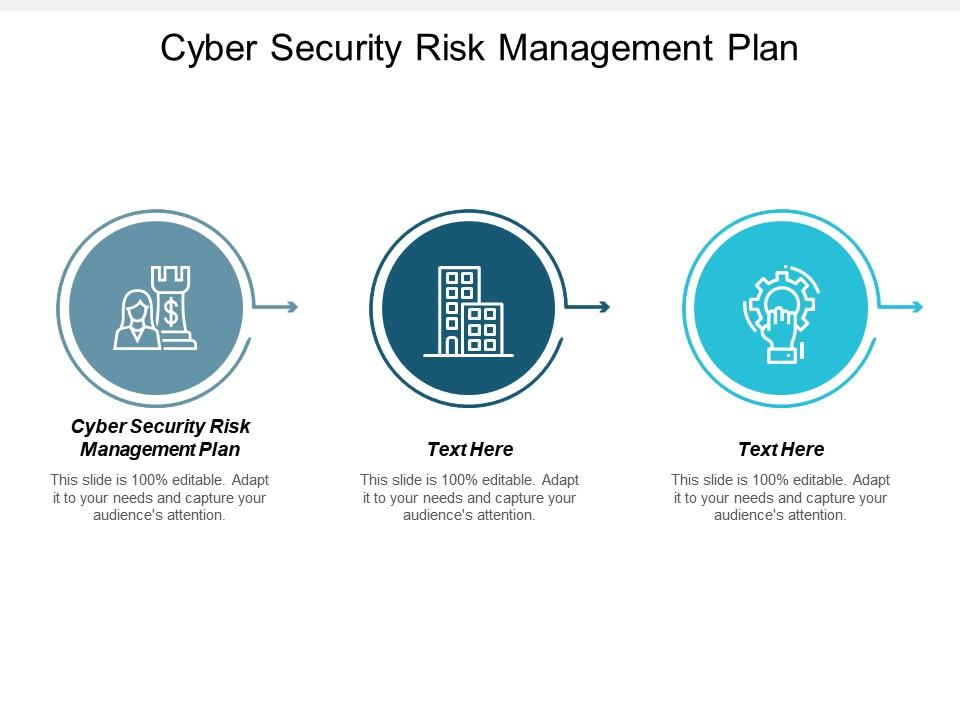 Cyber security risk management plan ppt powerpoint presentation gallery icons cpb Slide01