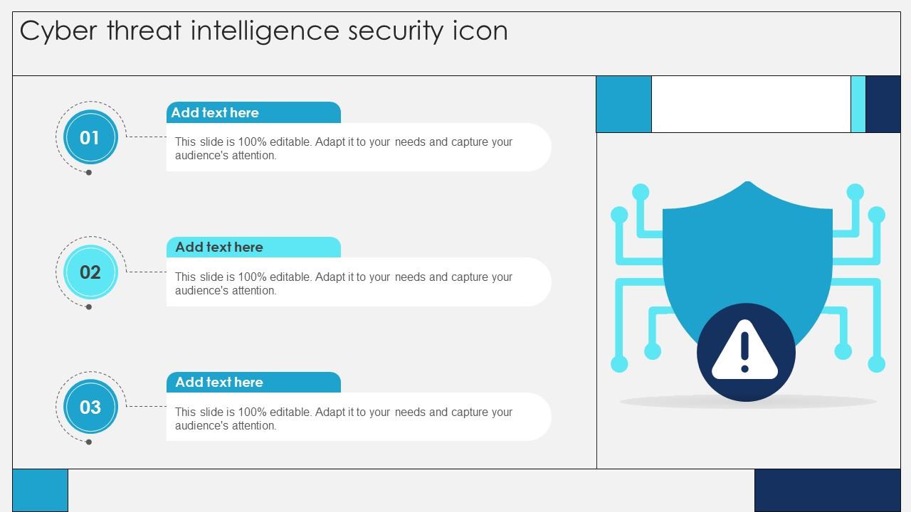 Cyber Threat Intelligence Security Icon