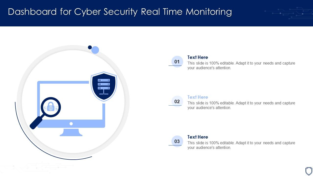 Dashboard For Cyber Security Real Time Monitoring Slide01