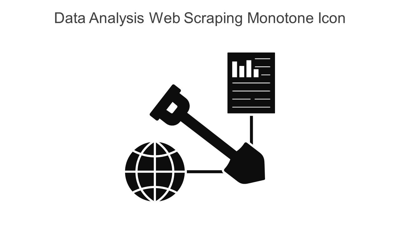 Data Analysis Web Scraping Monotone Icon In Powerpoint Pptx Png And Editable Eps Format