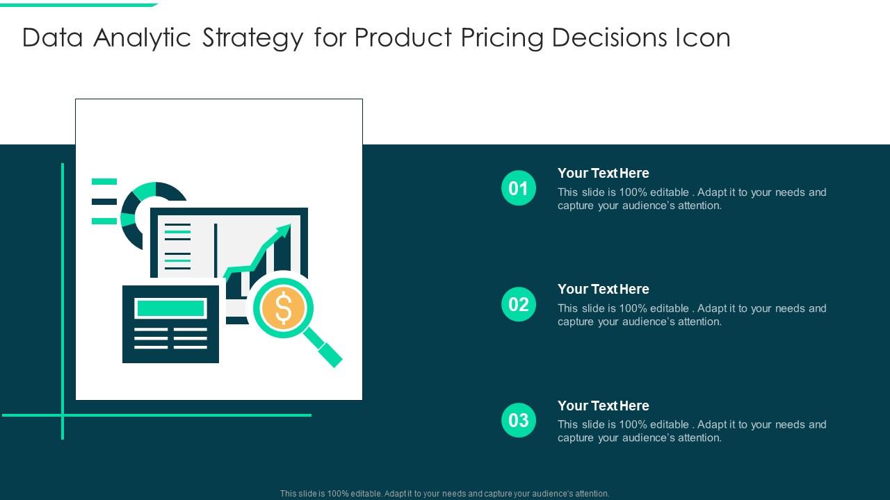Data Analytic Strategy For Product Pricing Decisions Icon Slide01