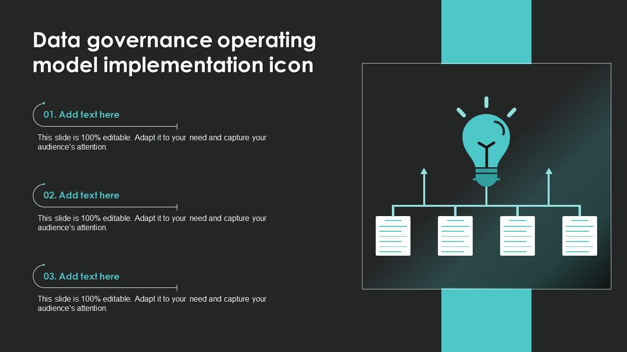 Data Governance Operating Model Implementation Icon