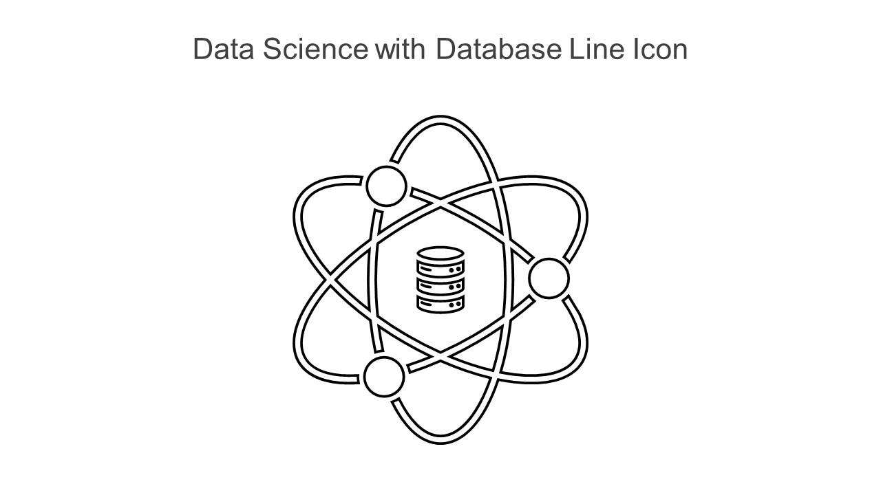 Data Science with Database Line Icon Slide01