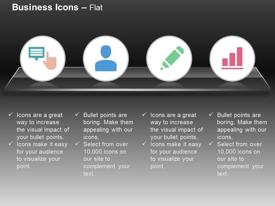 Data storage business man pencil bar graph ppt icons graphics Slide01