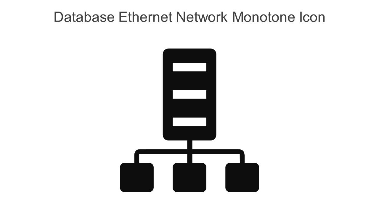 Database Ethernet Network Monotone Icon In Powerpoint Pptx Png And Editable Eps Format