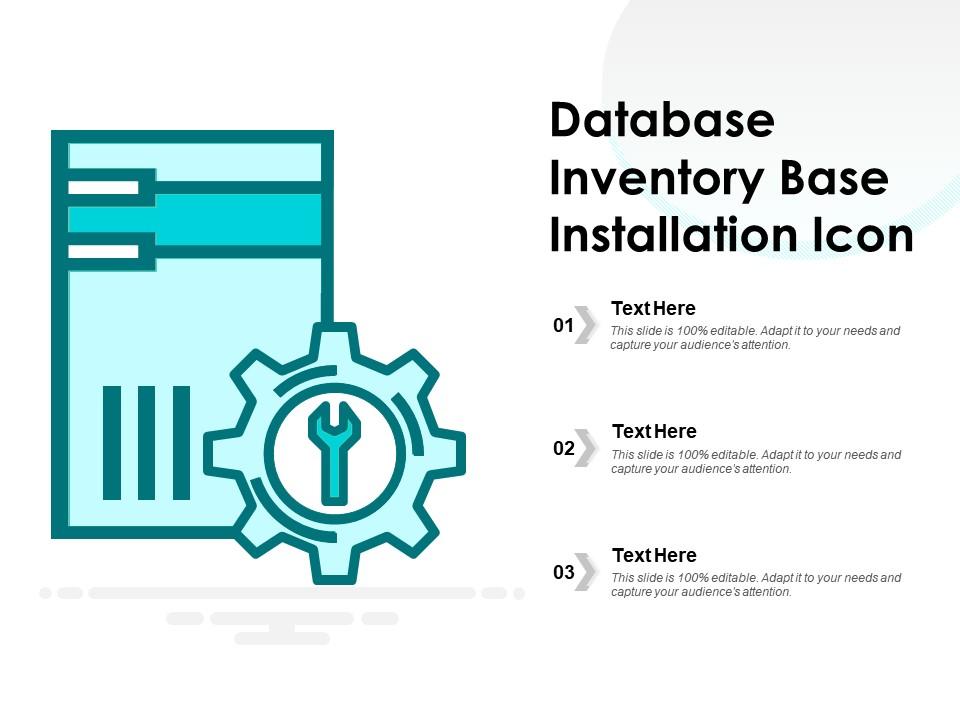 Database inventory base installation icon Slide01
