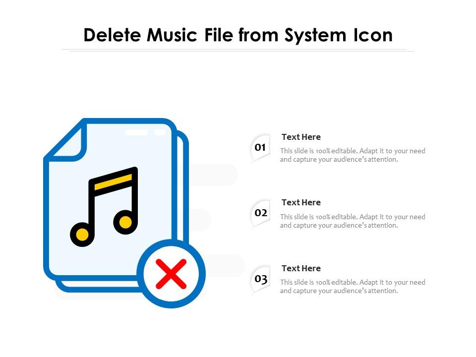 Delete music file from system icon Slide01