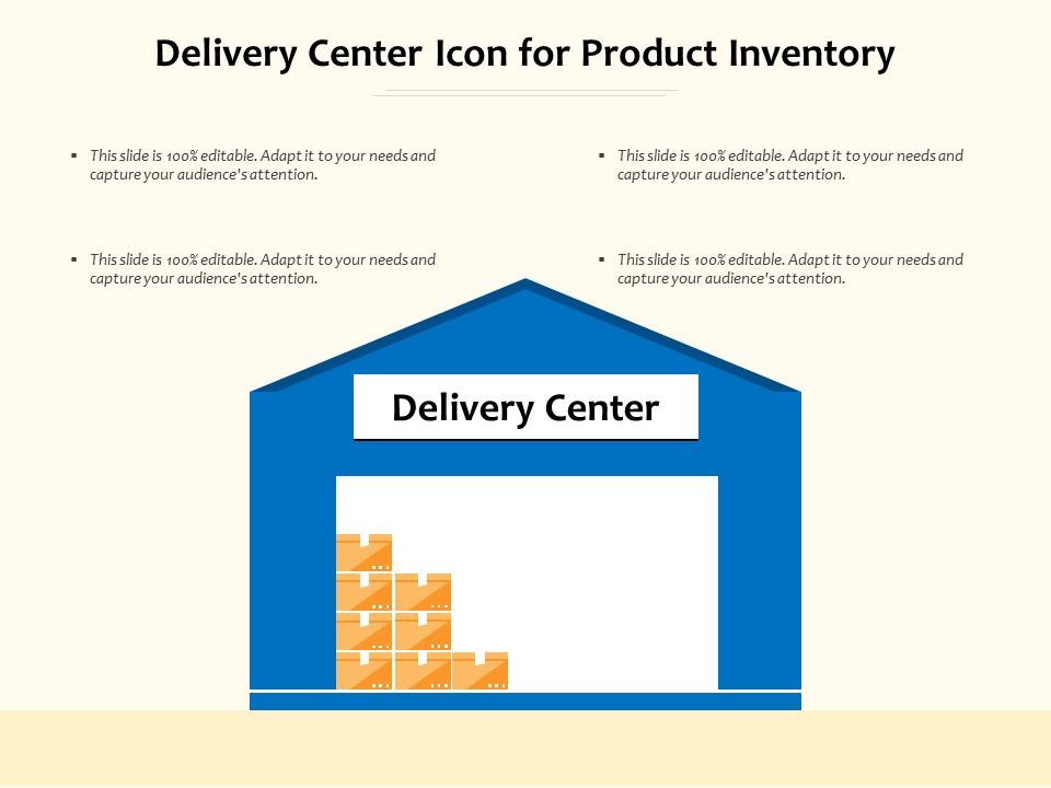 Delivery center icon for product inventory Slide01