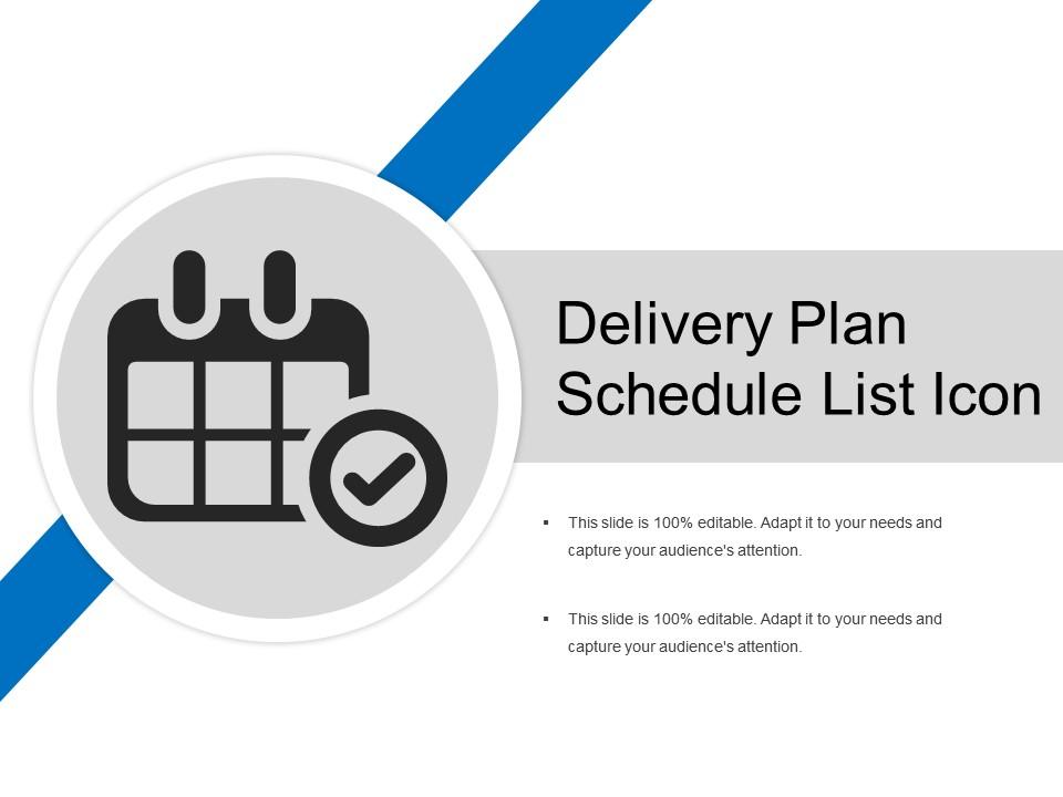 Delivery plan schedule list icon Slide01