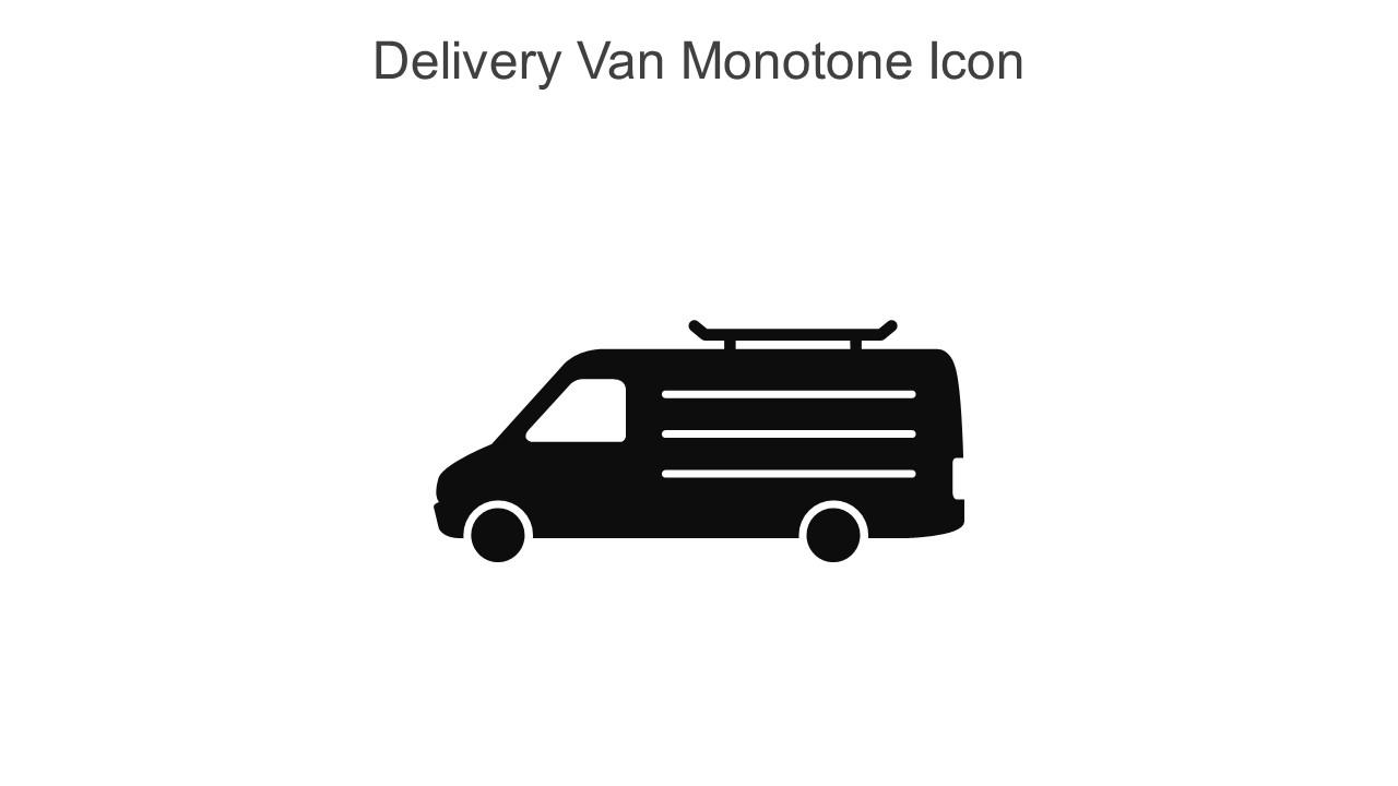 Delivery Van Monotone Icon In Powerpoint Pptx Png And Editable Eps Format Slide01