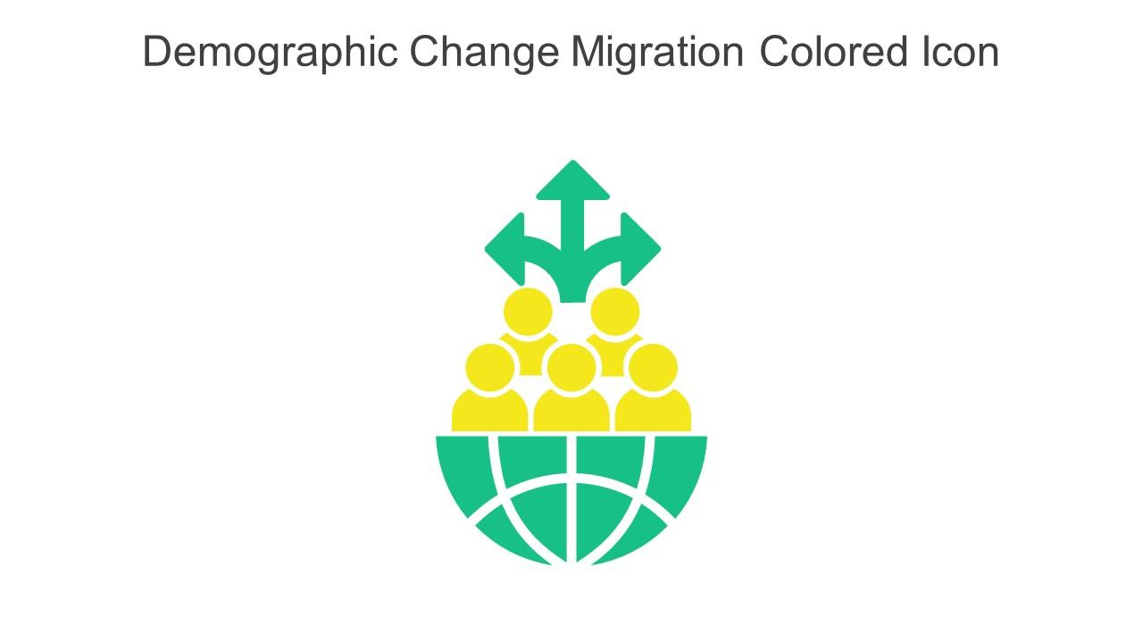 Demographic Change Migration Colored Icon In Powerpoint Pptx Png And Editable Eps Format
