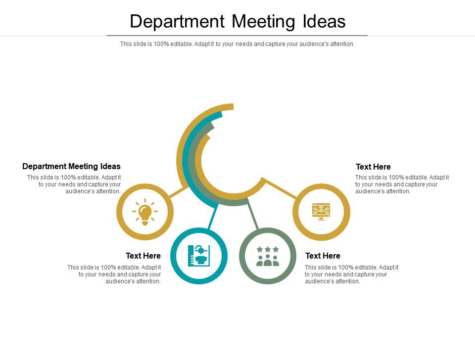 Department meeting ideas ppt powerpoint presentation icon example topics cpb Slide01