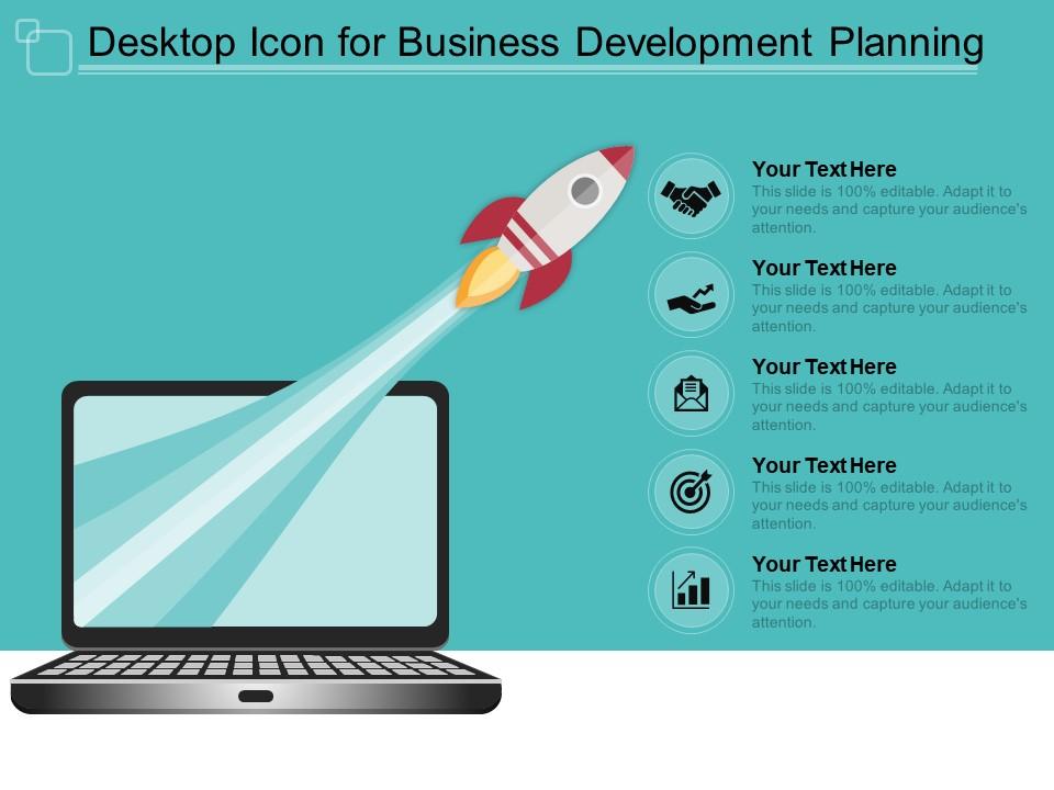 Desktop icon for business development planning Slide01