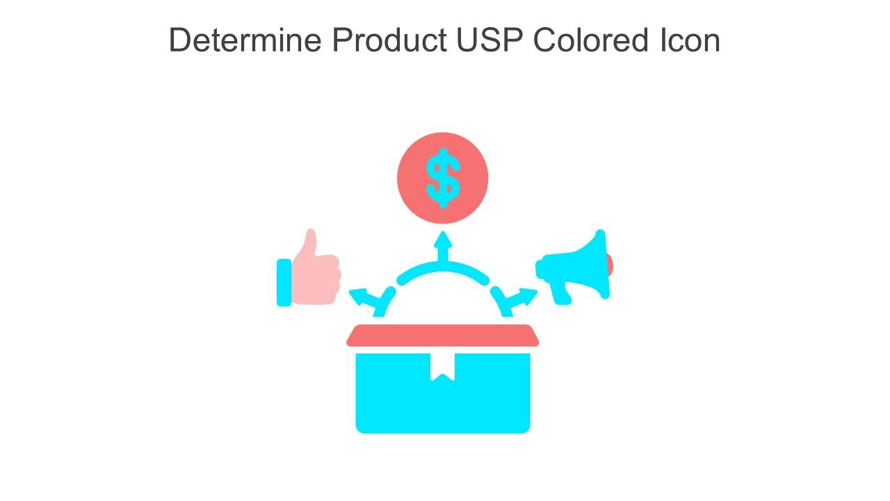 Determine Product USP Colored Icon In Powerpoint Pptx Png And Editable Eps Format Slide01