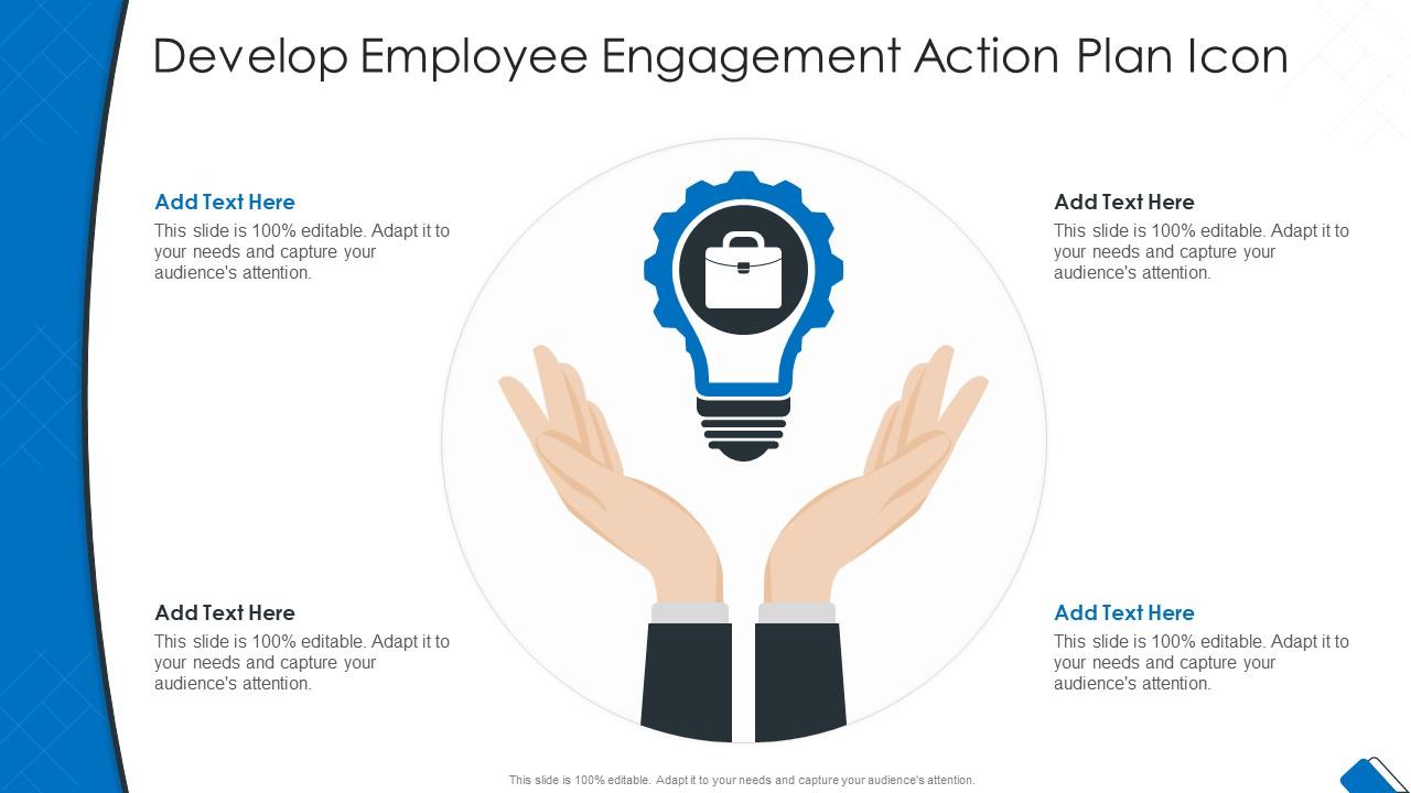 Develop Employee Engagement Action Plan Icon Slide01