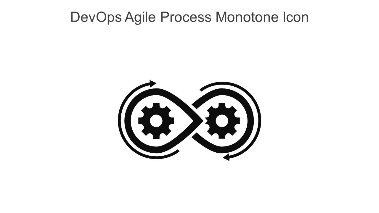 Devops Agile Process Monotone Icon In Powerpoint Pptx Png And Editable Eps Format Slide01