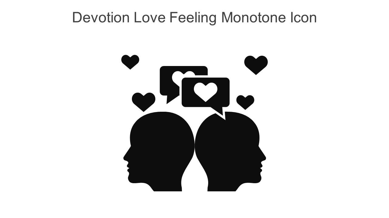 Devotion Love Feeling Monotone Icon In Powerpoint Pptx Png And Editable Eps Format