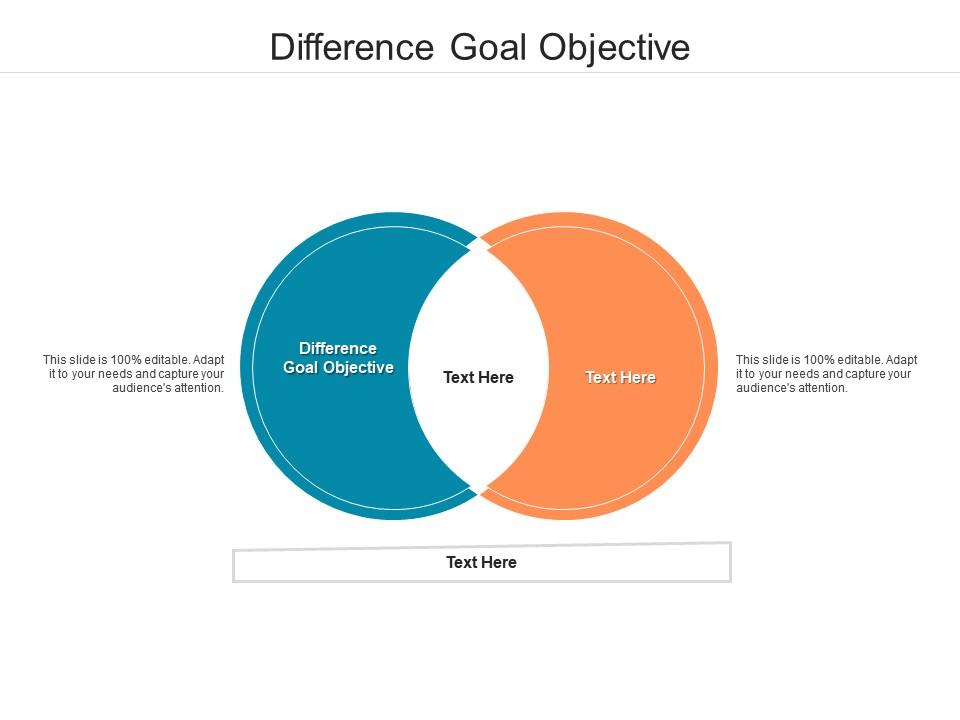 Difference goal objective ppt powerpoint presentation icon inspiration cpb Slide01