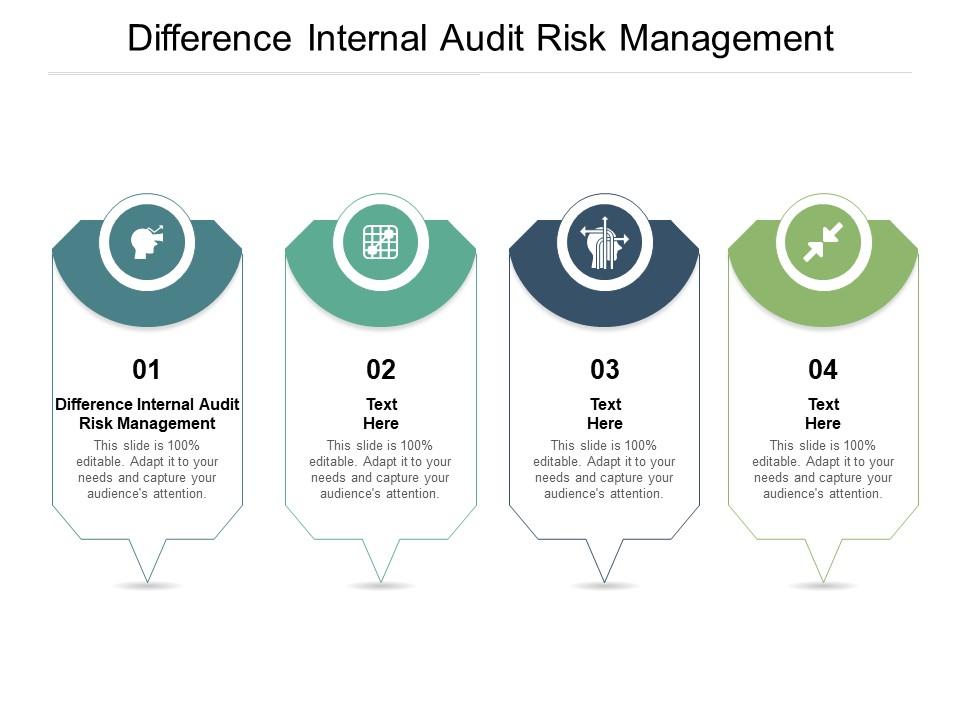 Difference internal audit risk management ppt powerpoint presentation icon slide download cpb Slide01