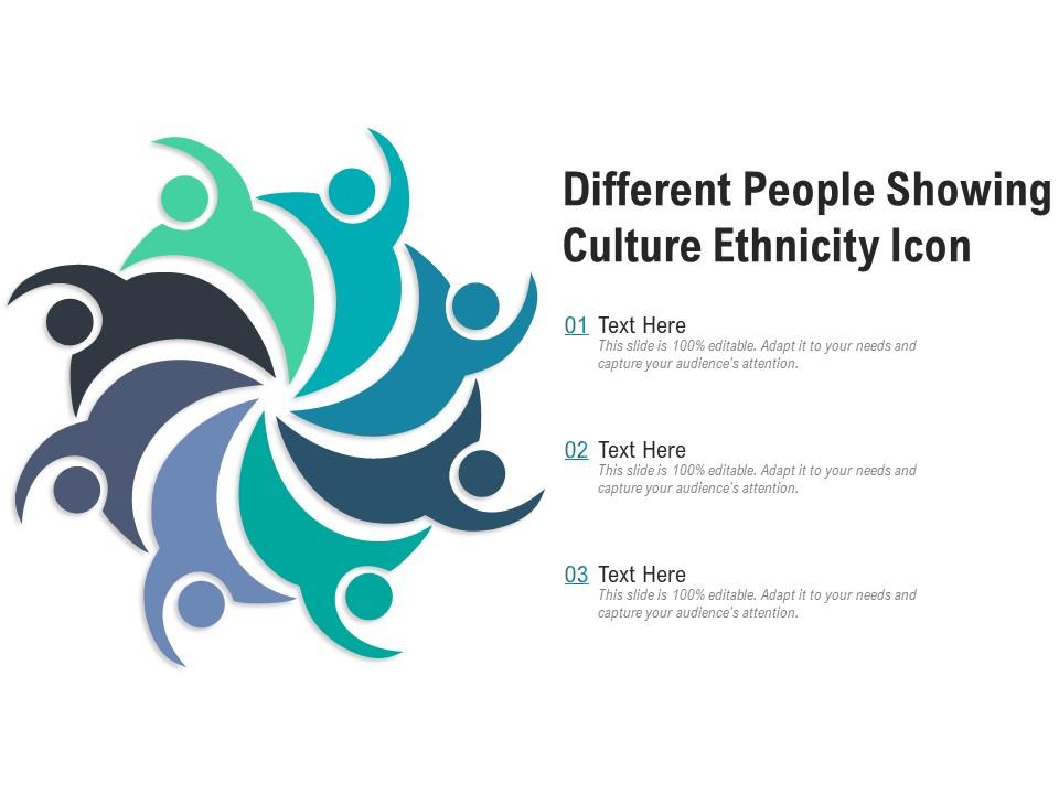 Different people showing culture ethnicity icon Slide01