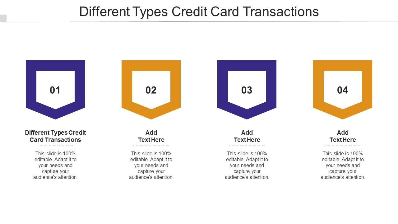 Different Types Credit Card Transactions Ppt Powerpoint Presentation Icon Ideas Cpb Slide01