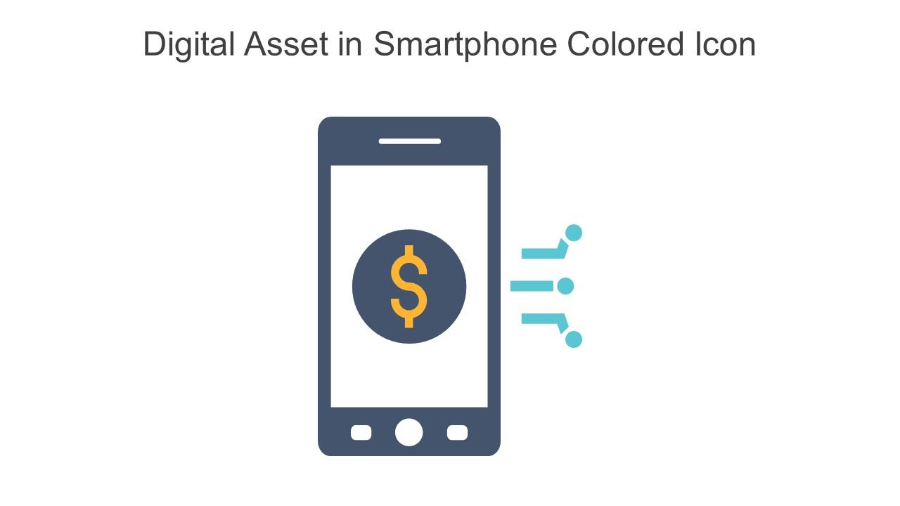 Digital Asset In Smartphone Colored Icon In Powerpoint Pptx Png And Editable Eps Format Slide01