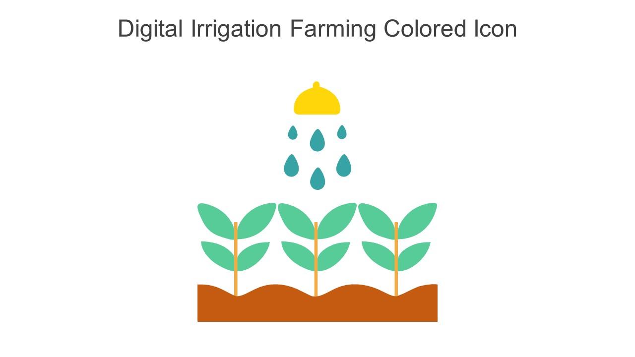 Digital Irrigation Farming Colored Icon In Powerpoint Pptx Png And Editable Eps Format