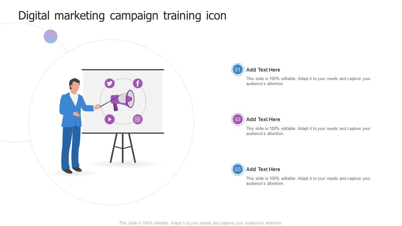 Digital Marketing Campaign Training Icon Slide01