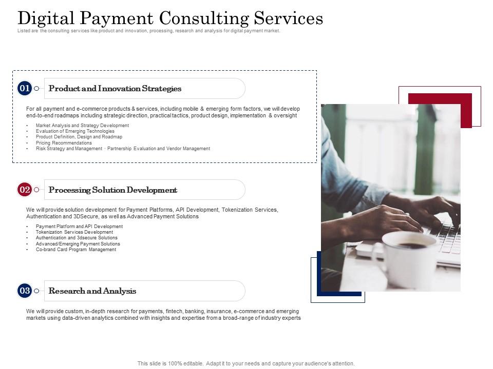 Digital payment consulting services digital payment business solution ppt powerpoint icon Slide01