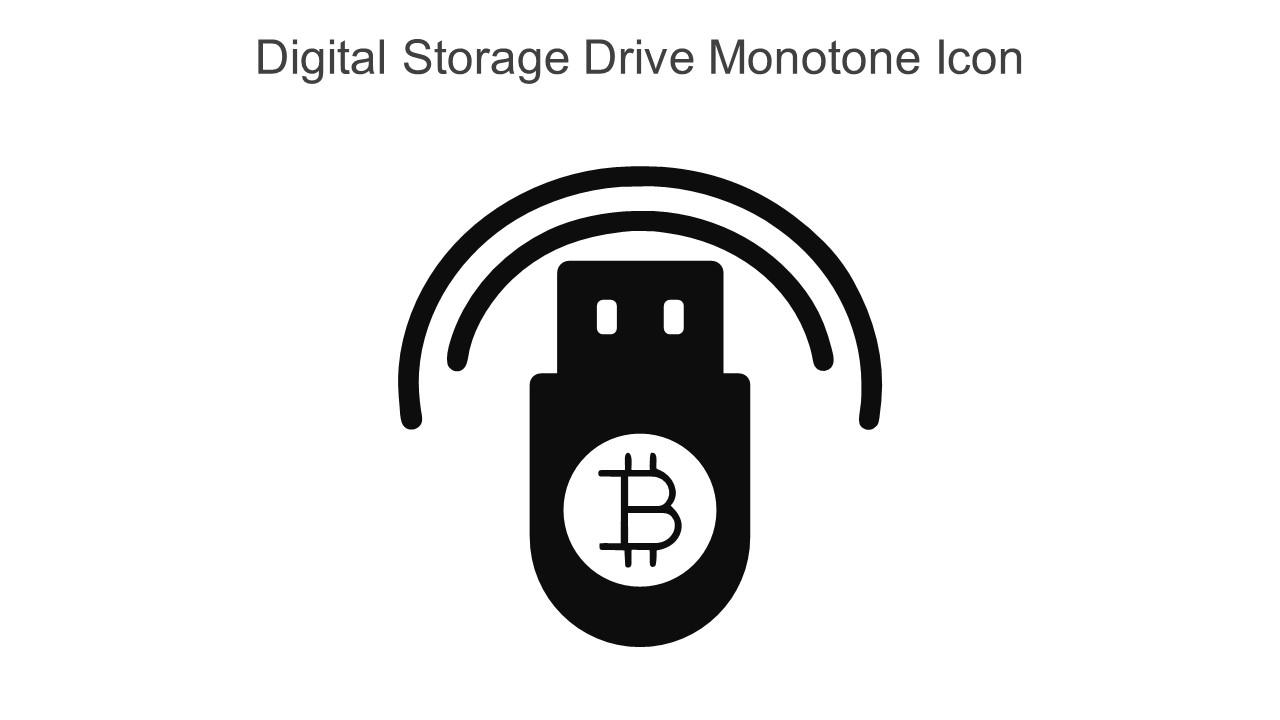 Digital Storage Drive Monotone Icon In Powerpoint Pptx Png And Editable Eps Format