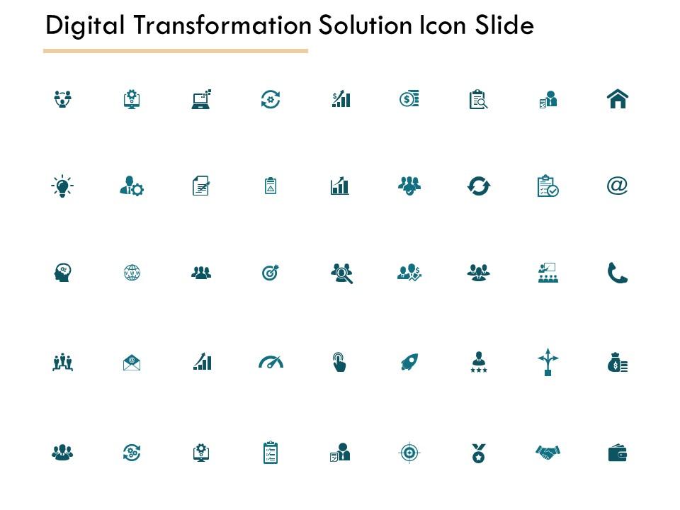 Digital transformation solution icon slide technology growth c280 ppt powerpoint presentation themes Slide01