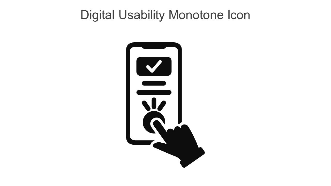 Digital Usability Monotone Icon In Powerpoint Pptx Png And Editable Eps Format Slide01