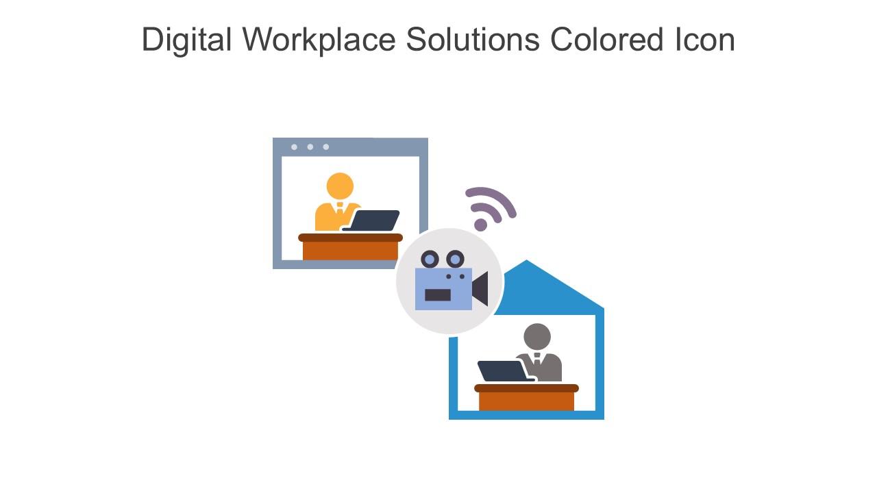 Digital Workplace Solutions Colored Icon In Powerpoint Pptx Png And Editable Eps Format