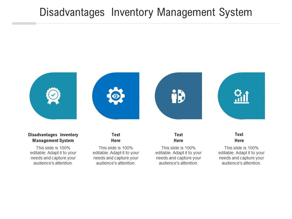 Disadvantages inventory management system ppt powerpoint presentation professional icon cpb Slide01